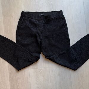 Theory Black Thaniel Z2 Ivy Jacquard Pants - Size 4
